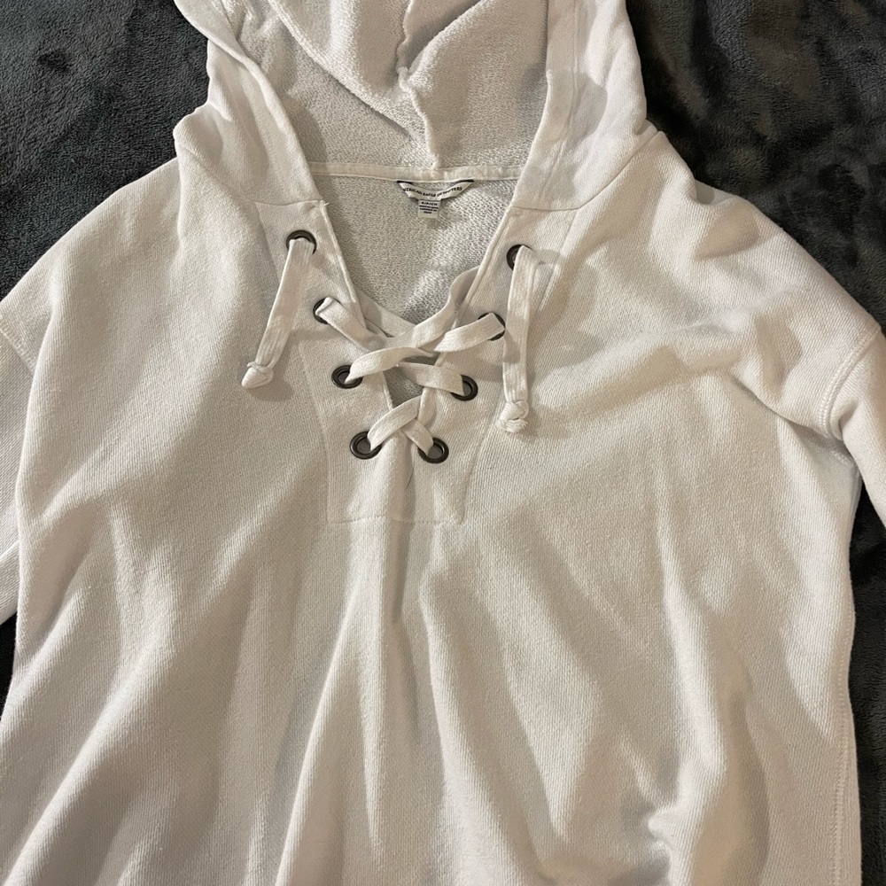 white hoodie